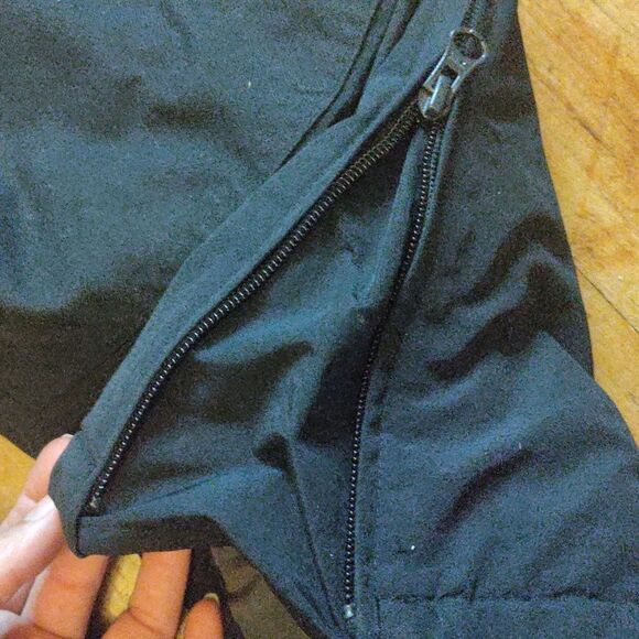 Lands End Black Snow Pants Size 8 Grow A Longs Winter Snow Sports Ski Snowboard - Picture 11 of 14